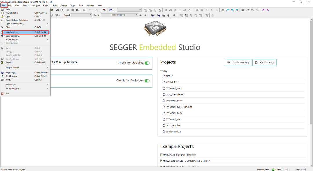 Getting Started with Embedded Studio for MM32F013x
