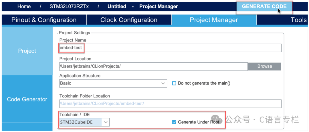 CLion Tutorial - STM32CubeMX Project