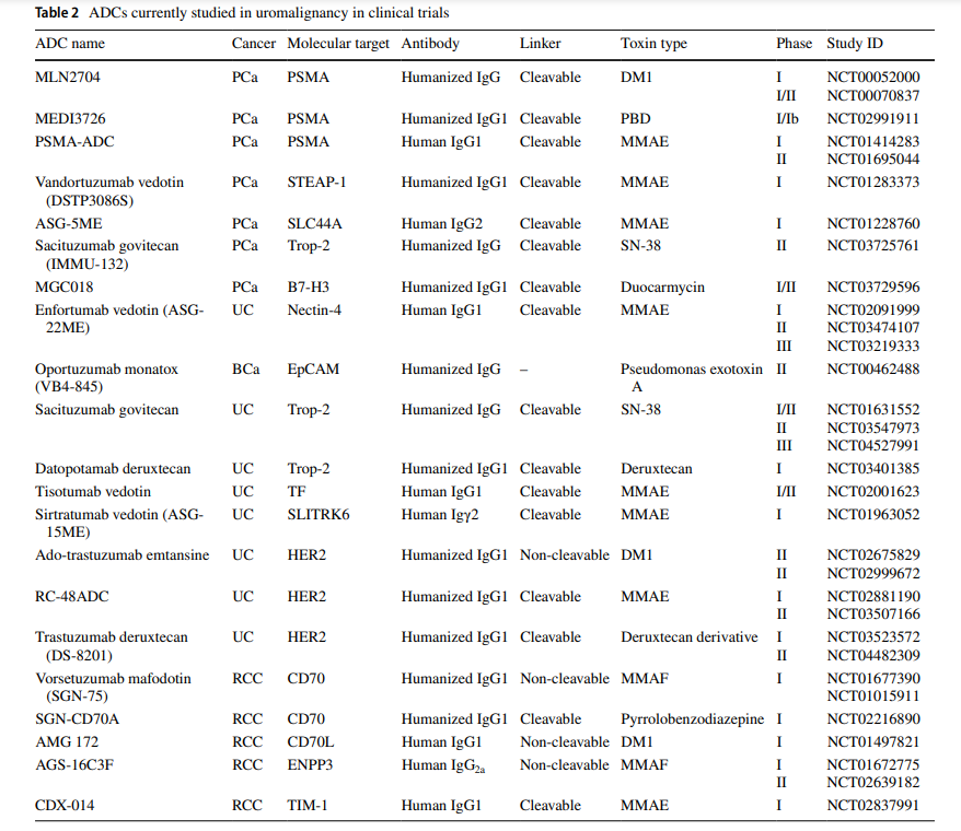 Clinical Results of Targeting Prostate Cancer with ADCs