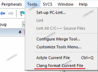 Clang-format Plugin for Keil MDK5: Code Formatting Tool