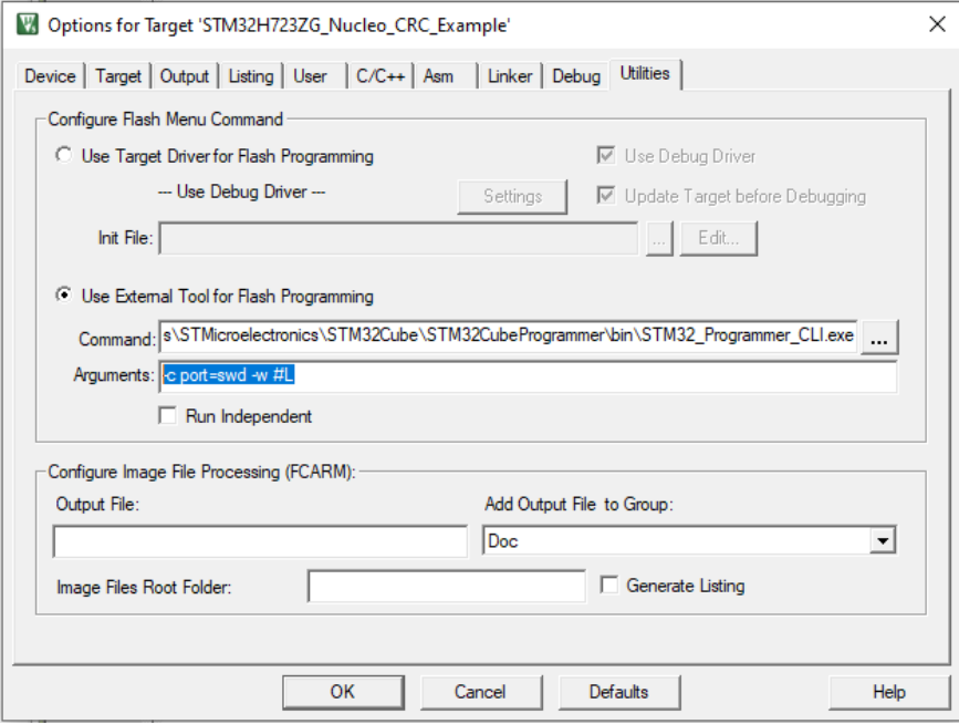 Practical Experience Using STM32CubeProgrammer in Keil