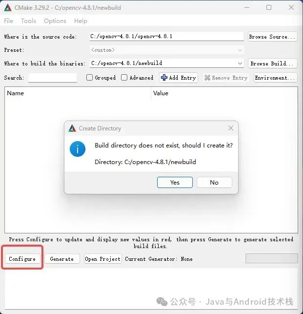 Compiling OpenCV 4.8.1 with CMake and Visual Studio 2022 on Windows