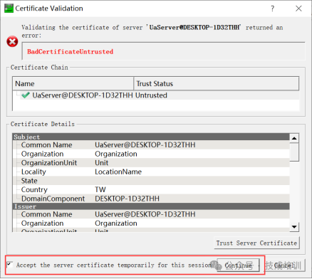 Configuring OPC UA Server Communication for Weicon Touch Screen