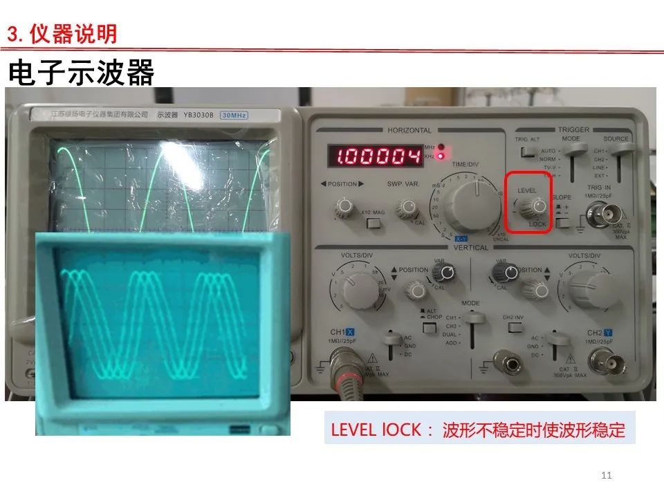 Oscilloscope Adjustment and Usage - PPT and Operation Video