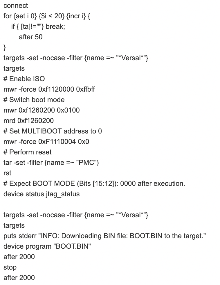 How to Perform JTAG Boot and Debugging in SD Boot Mode on VCK190