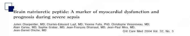 The Diagnostic Value of Biomarkers in Sepsis-Related Myocardial Dysfunction