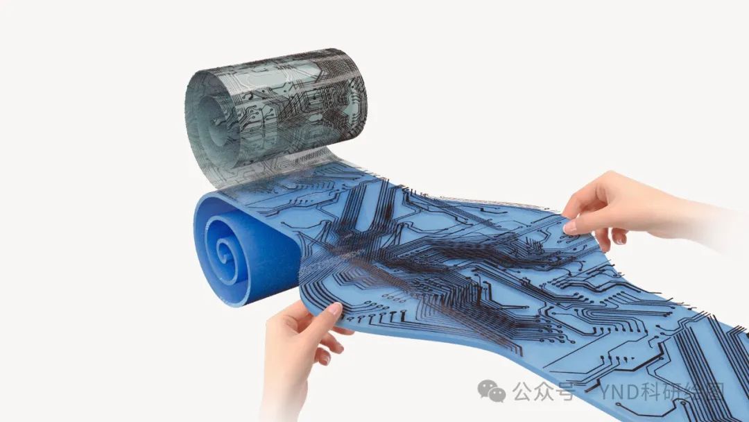 Scientific Illustration | Accelerated Flexible Circuit Board