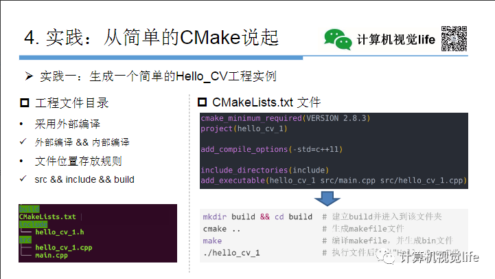 Application and Practice of CMake