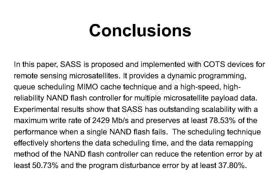 A Spaceborne Advanced Storage System for Remote Sensing Microsatellites