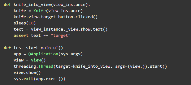 PyQt UI Unit Testing Framework Ideas