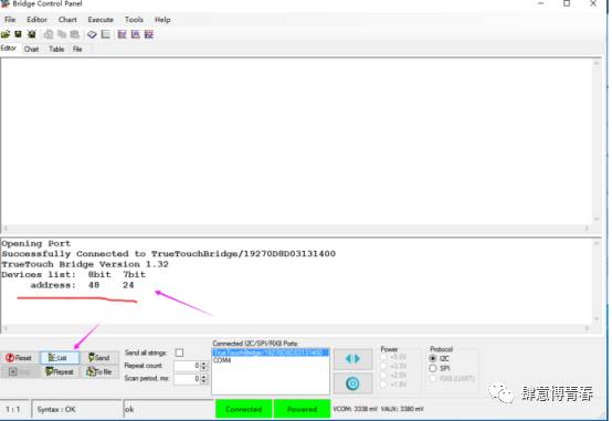 Parade/Cypress Touch Chip Programming Test Instructions