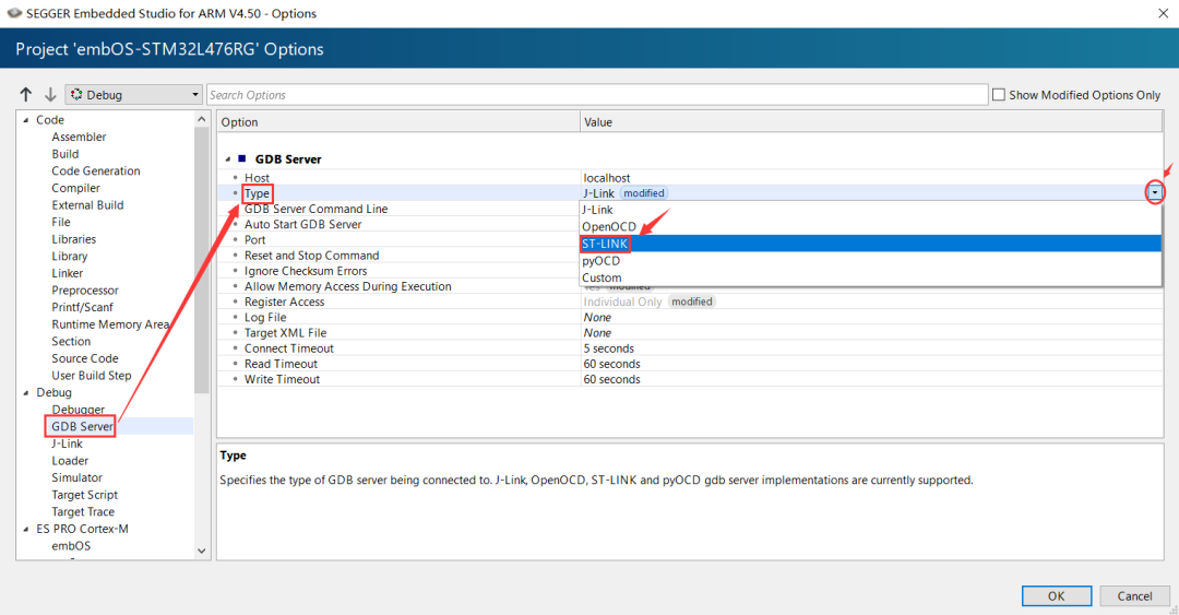 How to Debug with ST-Link in Embedded Studio for ARM