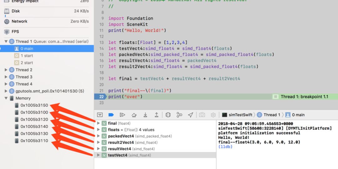 Understanding SIMD Types in 3D/AR with ARKit