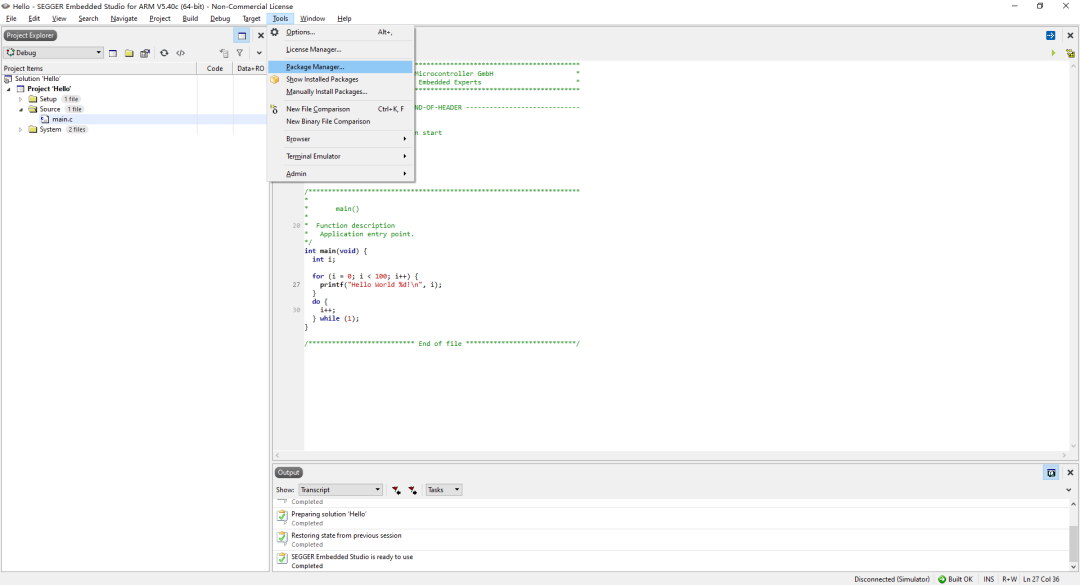 Getting Started with Embedded Studio for MM32F013x