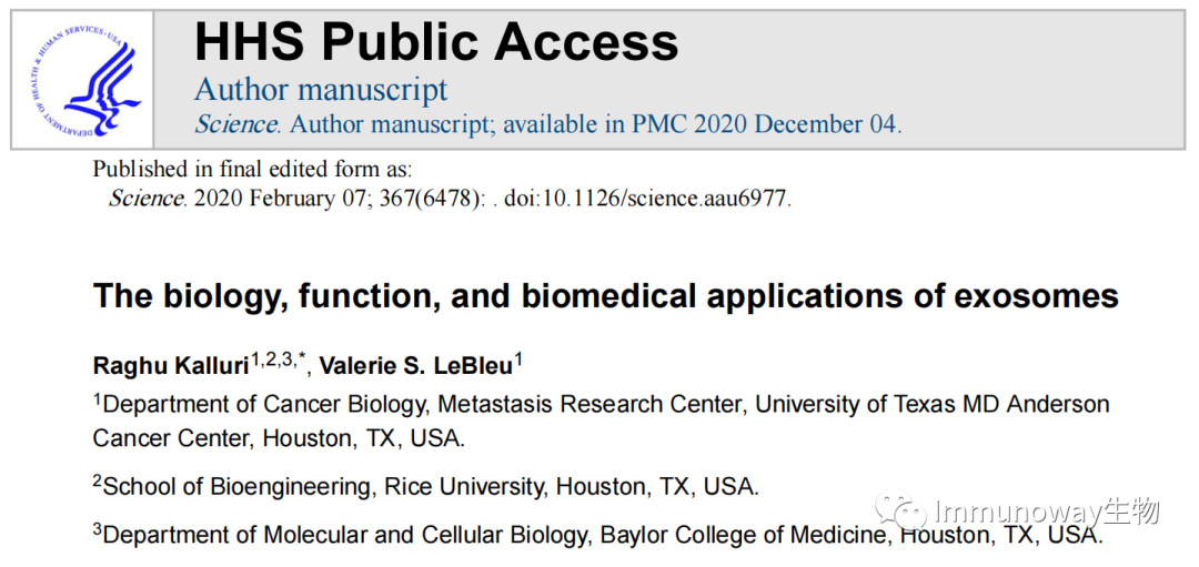 Extracellular Vesicles: Biological Functions and Clinical Applications