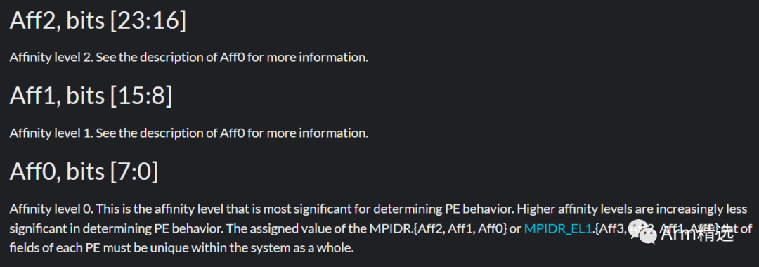 Understanding MPIDR_EL1 Register Affinity in ARMv8/ARMv9