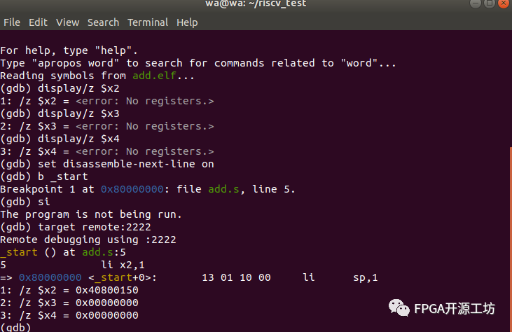 Debugging RISCV Programs with QEMU and GDB