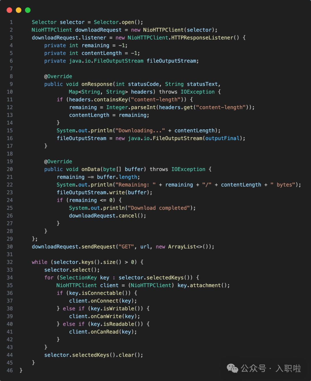 Super Simple: Implementing an NIO HTTP Client in Java with 100 Lines of Code and No Third-Party Dependencies