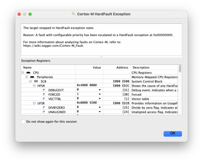Debugging nRF9160 Zephyr Applications with Ozone