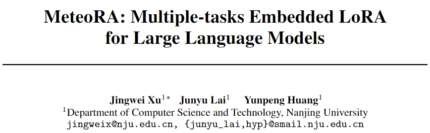 Solving Composite Problems in One Inference: The MeteoRA Architecture for Scalable Integration of Knowledge Modules in MoE-based Large Language Models