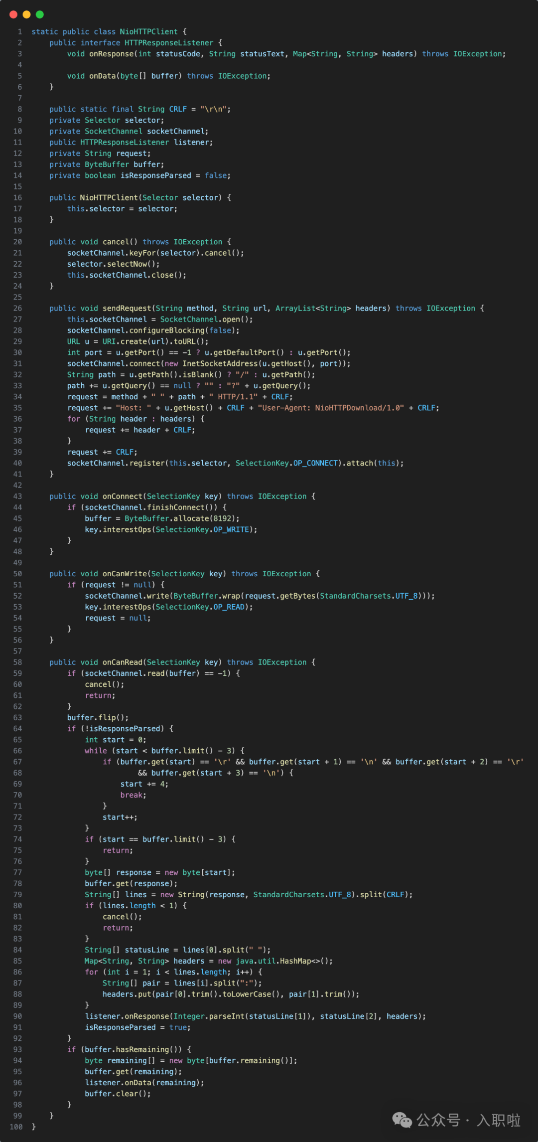 Super Simple: Implementing an NIO HTTP Client in Java with 100 Lines of Code and No Third-Party Dependencies