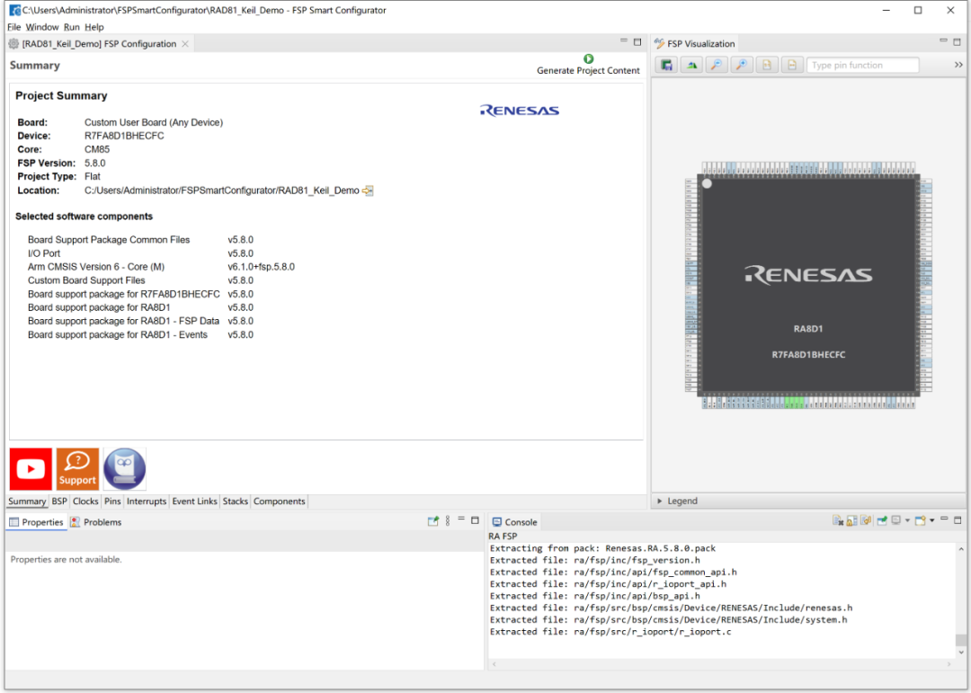 Renesas RA8 Series Tutorial | Generating Keil Projects Based on RASC
