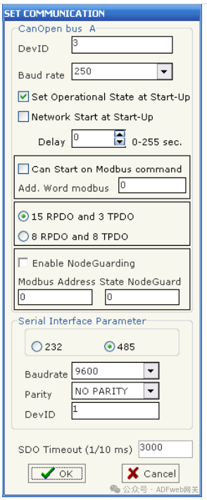 CANopen to Modbus Slave – Gateway Converter