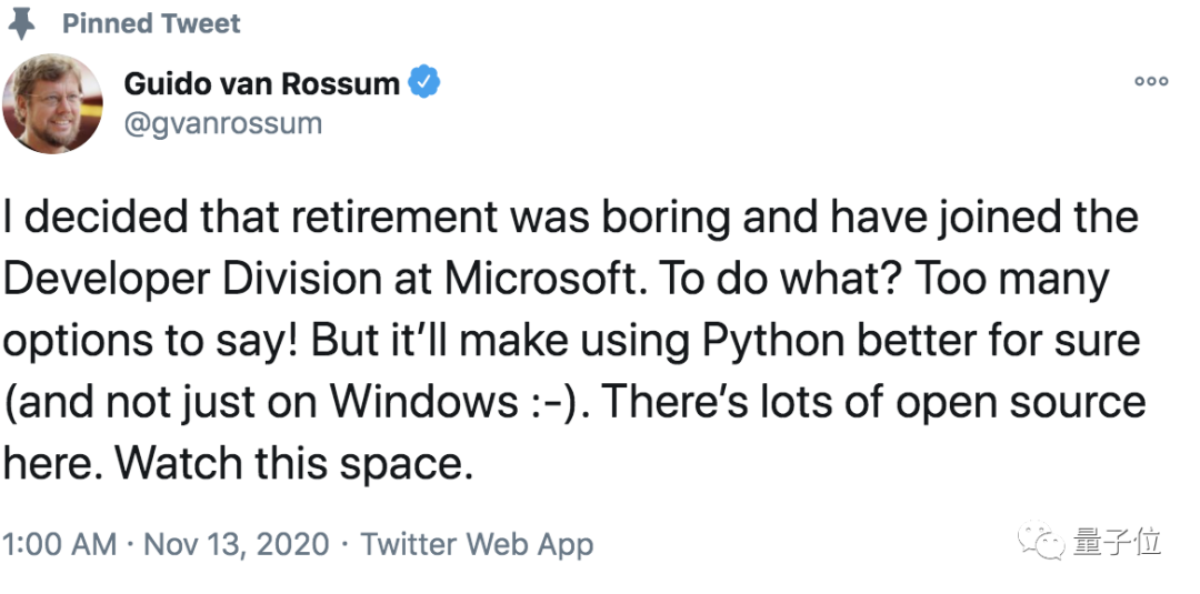The Father of Python Now Works for Microsoft