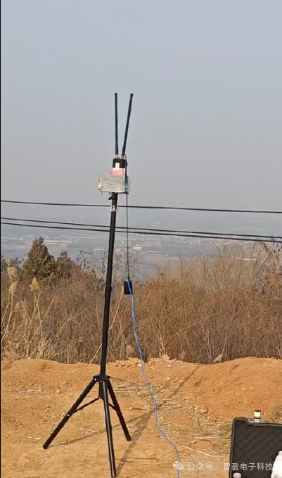 T3C1-4W-1400 Handheld Broadband Self-Organizing Network Radio Line-of-Sight Test at 90km