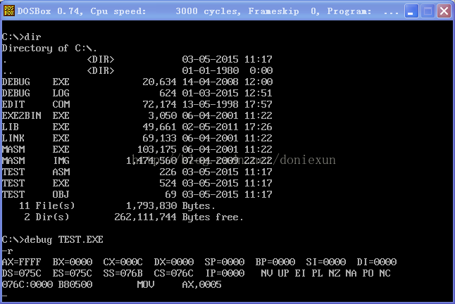 Setting Up an Assembly Language Development Environment on Windows 10 (Using DOSBOX and MASM32)