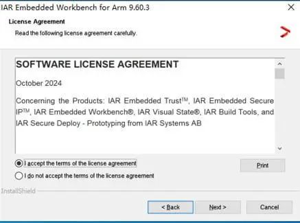Installation Guide for IAR Embedded Workbench for ARM v9.60.3