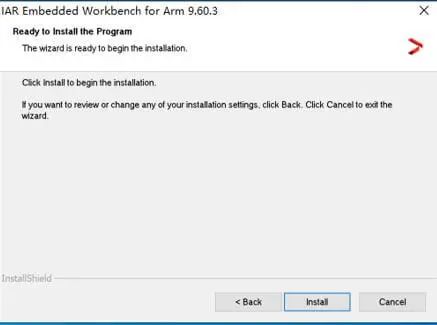 Installation Guide for IAR Embedded Workbench for ARM v9.60.3