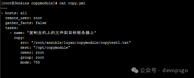 Ansible Playbook: Copying Multiple Files