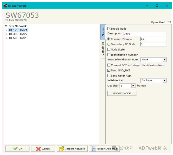 M-Bus Master to PROFIBUS DP Slave - adfweb Converter - HD67053