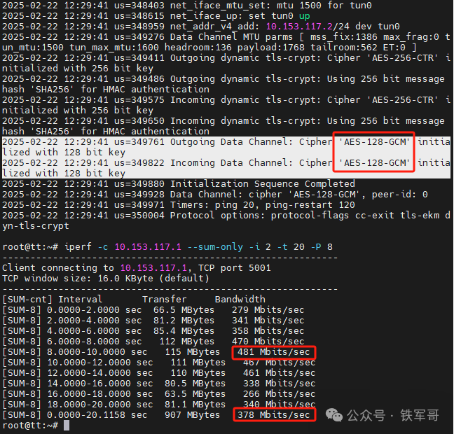 Performance Comparison of Different Encryption Algorithms in OpenVPN