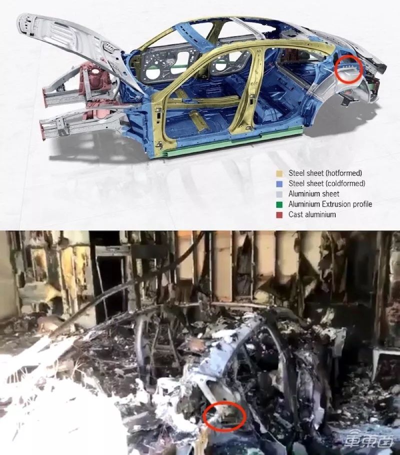 Porsche Taycan Catches Fire and Explodes in the U.S.: Scene in Ruins, Official Investigation Underway