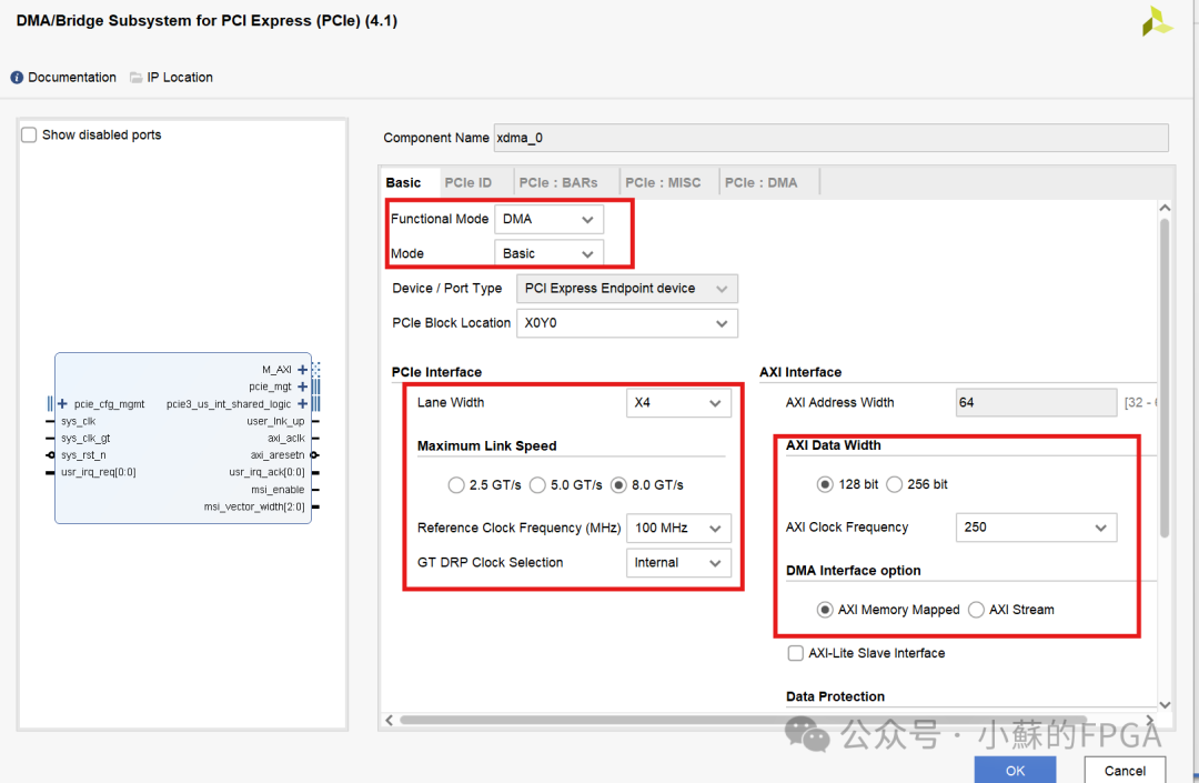 Xilinx PCIe Data Interaction Application (XDMA)