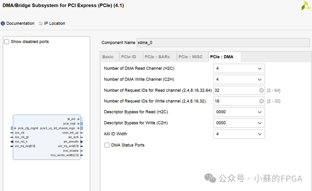 Xilinx PCIe Data Interaction Application (XDMA)