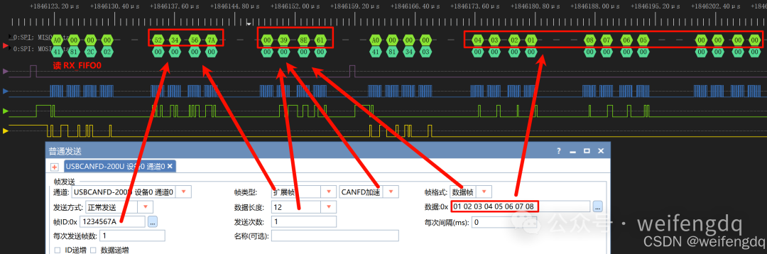 TCAN4550 SPI-CANFD Debugging Notes