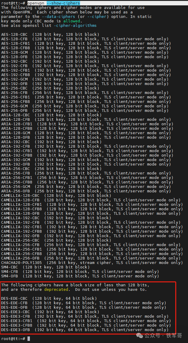 Performance Comparison of Different Encryption Algorithms in OpenVPN