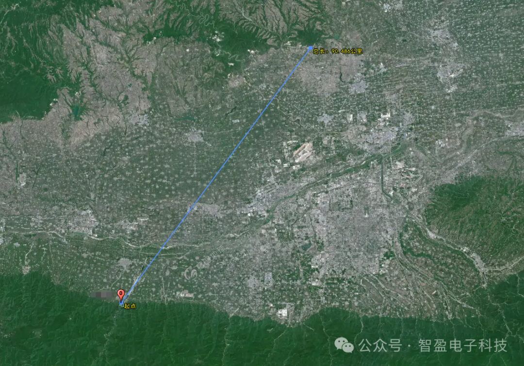 T3C1-4W-1400 Handheld Broadband Self-Organizing Network Radio Line-of-Sight Test at 90km