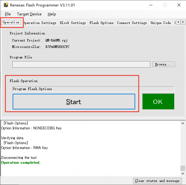 Setting Security Boundaries Using Renesas Flash Programmer Software