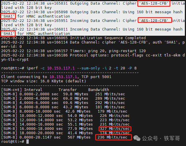 Performance Comparison of Different Encryption Algorithms in OpenVPN