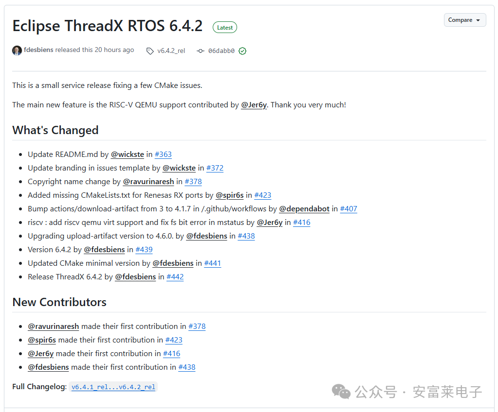 ThreadX Family Officially Returns with the Release of Version 6.4.2 After Transition to Eclipse