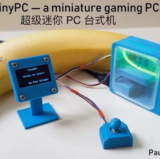 Ultra Mini PC Desktop: 2KB RAM, 16KB Storage, Color-Changing LED Strip