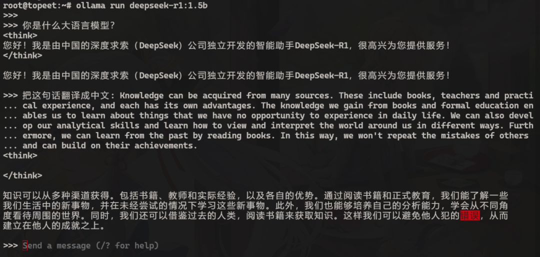 Deploying and Testing the DeepSeek Model on the RK3588 Development Board