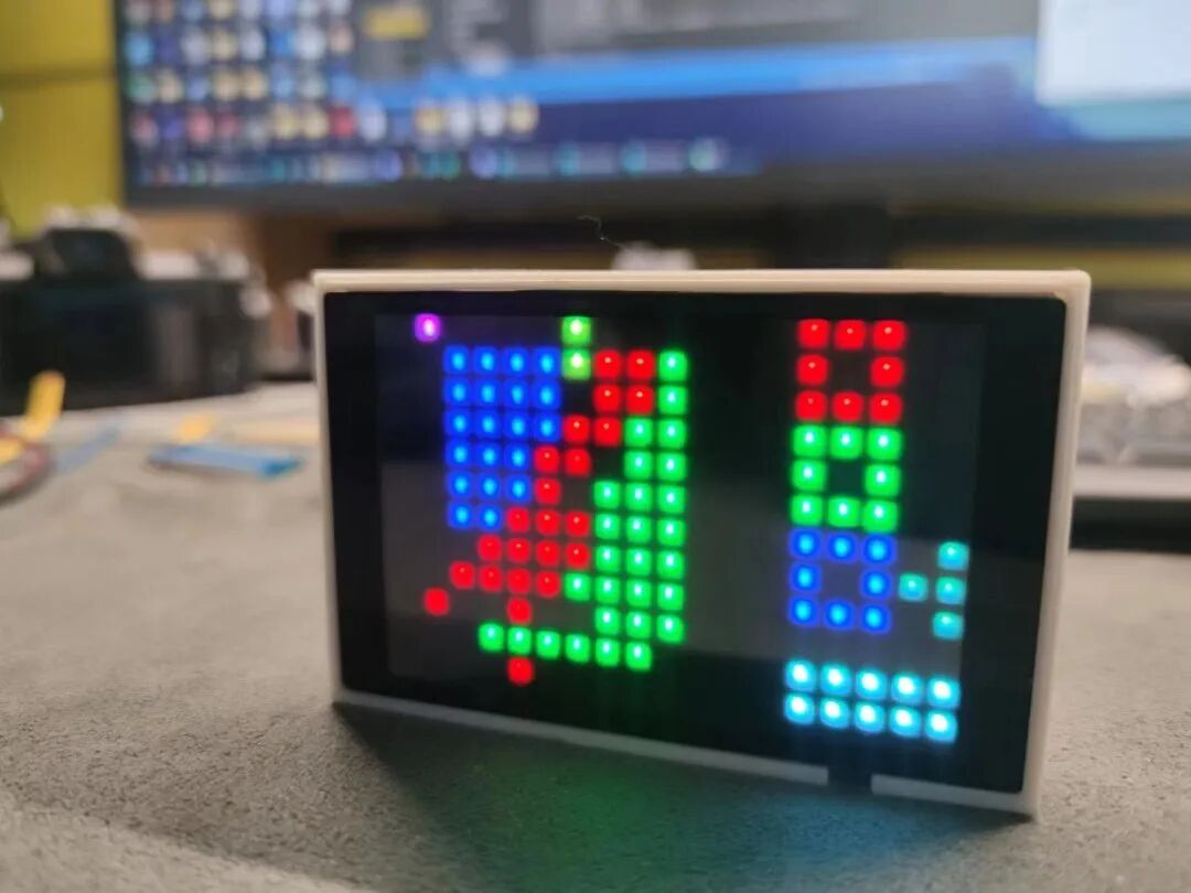 Open Source | Hezhao ESP32 Development Board + WS2812 + Touch Screen, DIY Creative "Pixel Box", and Let ChatGPT Write Code!