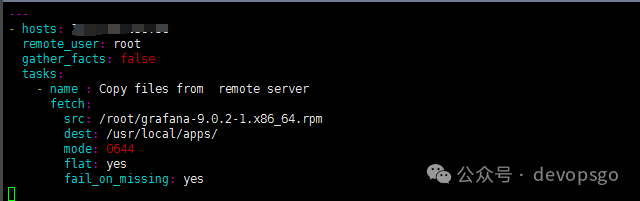 Using Ansible Playbook to Copy Files from Remote Server