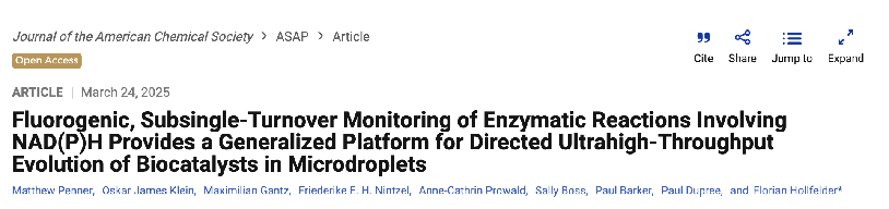 Fluorescent Subsingle Turnover Monitoring of Enzymatic Reactions Provides a Universal Platform for Directed Ultra-High-Throughput Screening