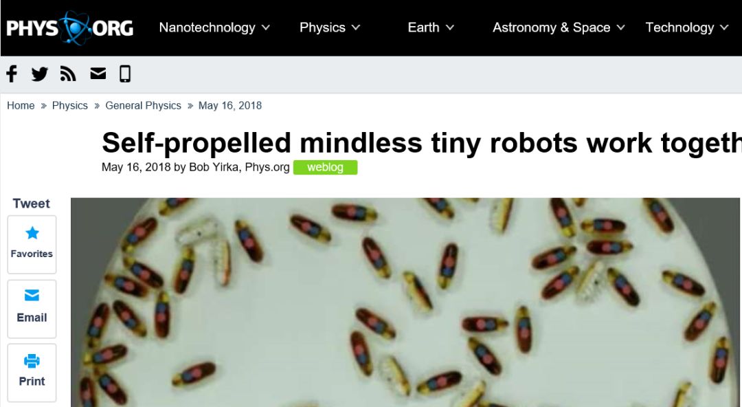 A Group of Unconscious Microrobots Can Collaborate Like Bacteria Invading Cells!